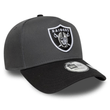 Bone Unissex New Era 9FORTY A-Frame NFL Las Vegas Raiders Cinza-60758987- -3-